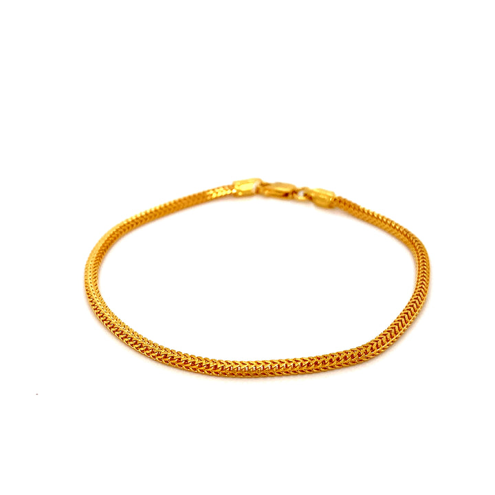 22K YG Rope Bracelet-1pc