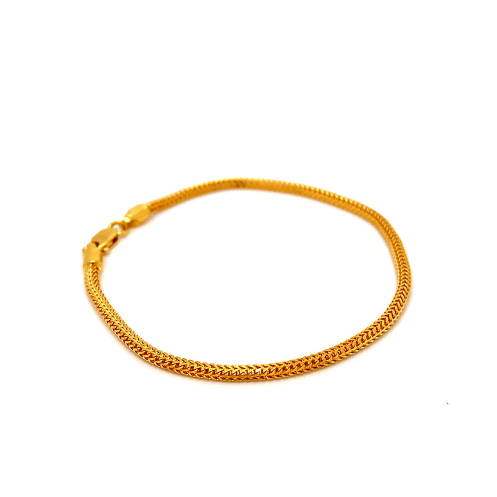 22K YG Rope Bracelet-1pc