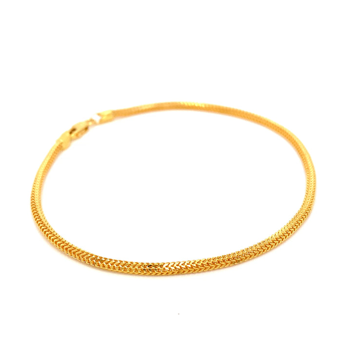 22K YG Rope Bracelet-1pc