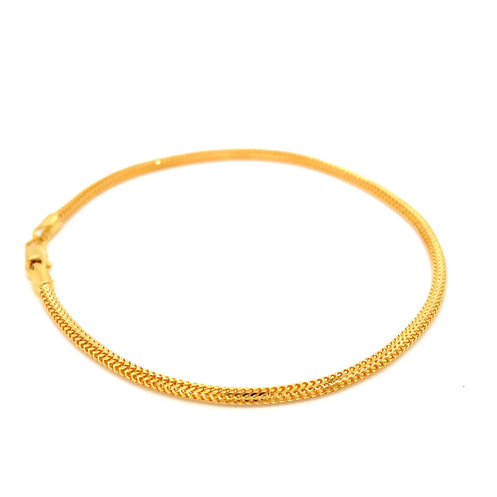 22K YG Rope Bracelet-1pc