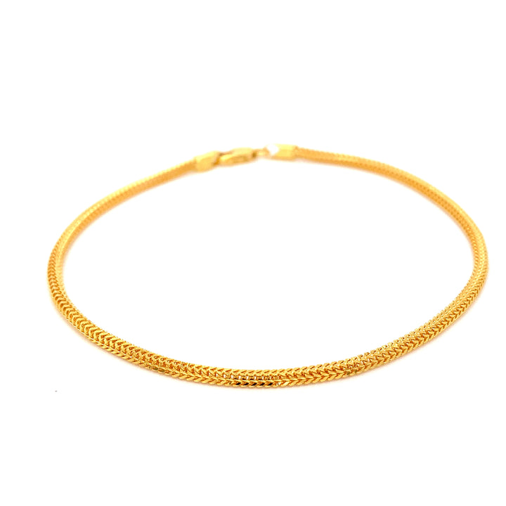 22K YG Rope Bracelet-1pc