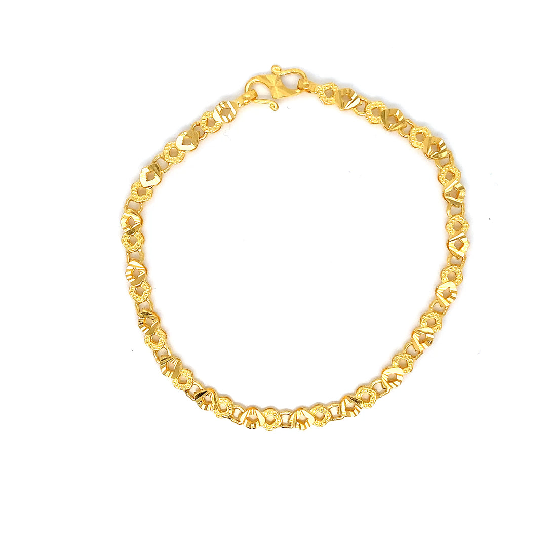 22K YG Fancy Bracelet-1pc