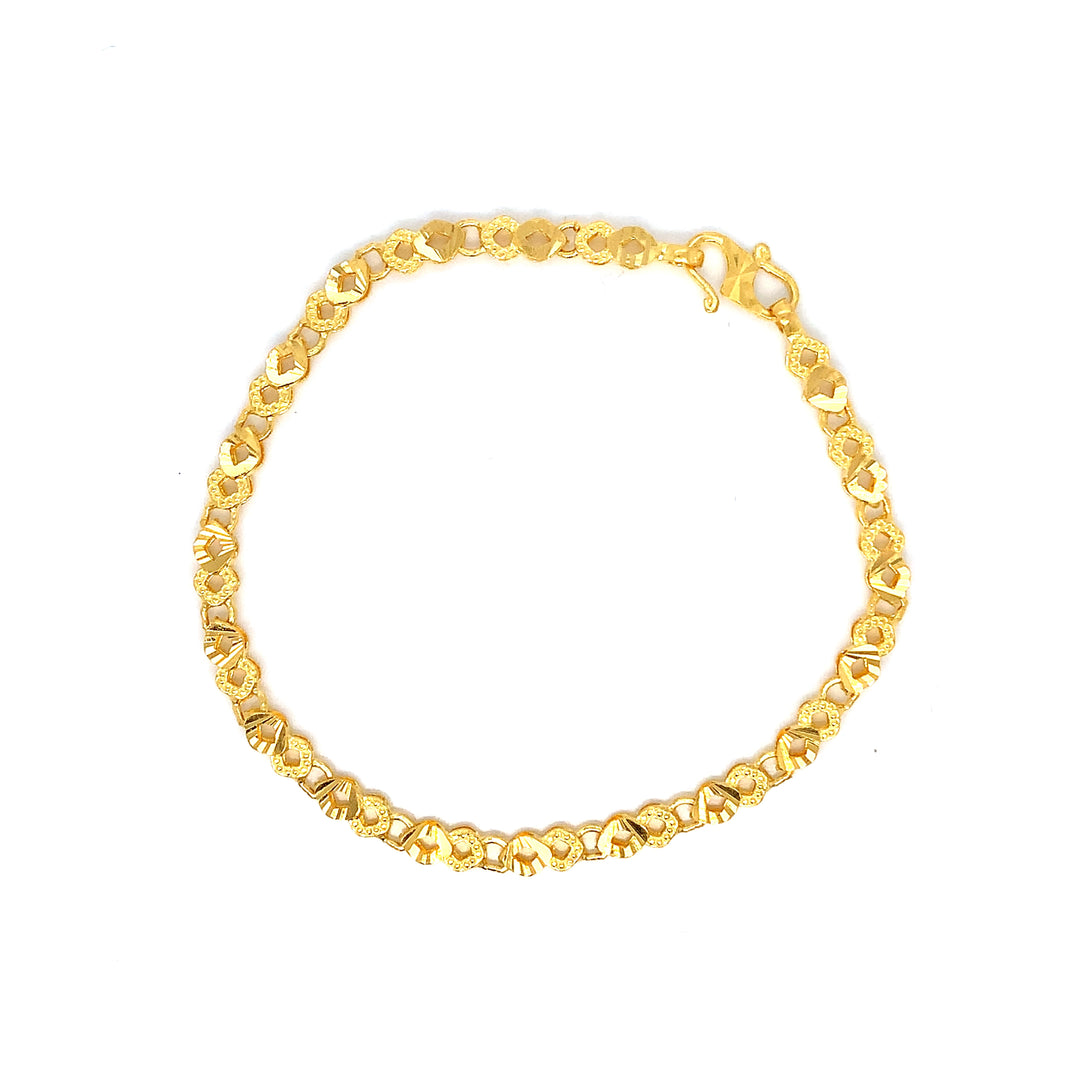 22K YG Fancy Bracelet-1pc