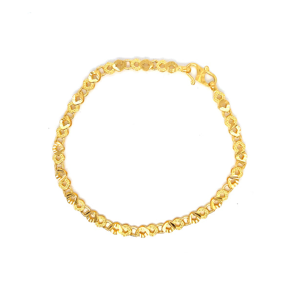 22K YG Fancy Bracelet-1pc
