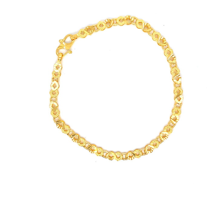 22K YG Fancy Bracelet-1pc