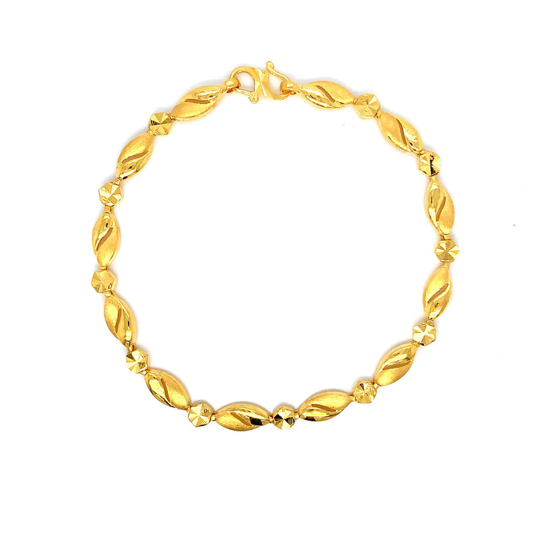 22K YG Fancy Bracelet-1pc