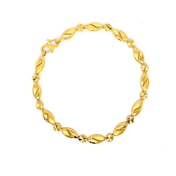 22K YG Fancy Bracelet-1pc