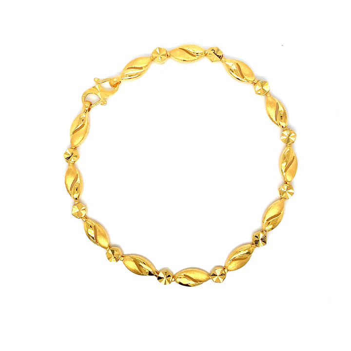22K YG Fancy Bracelet-1pc