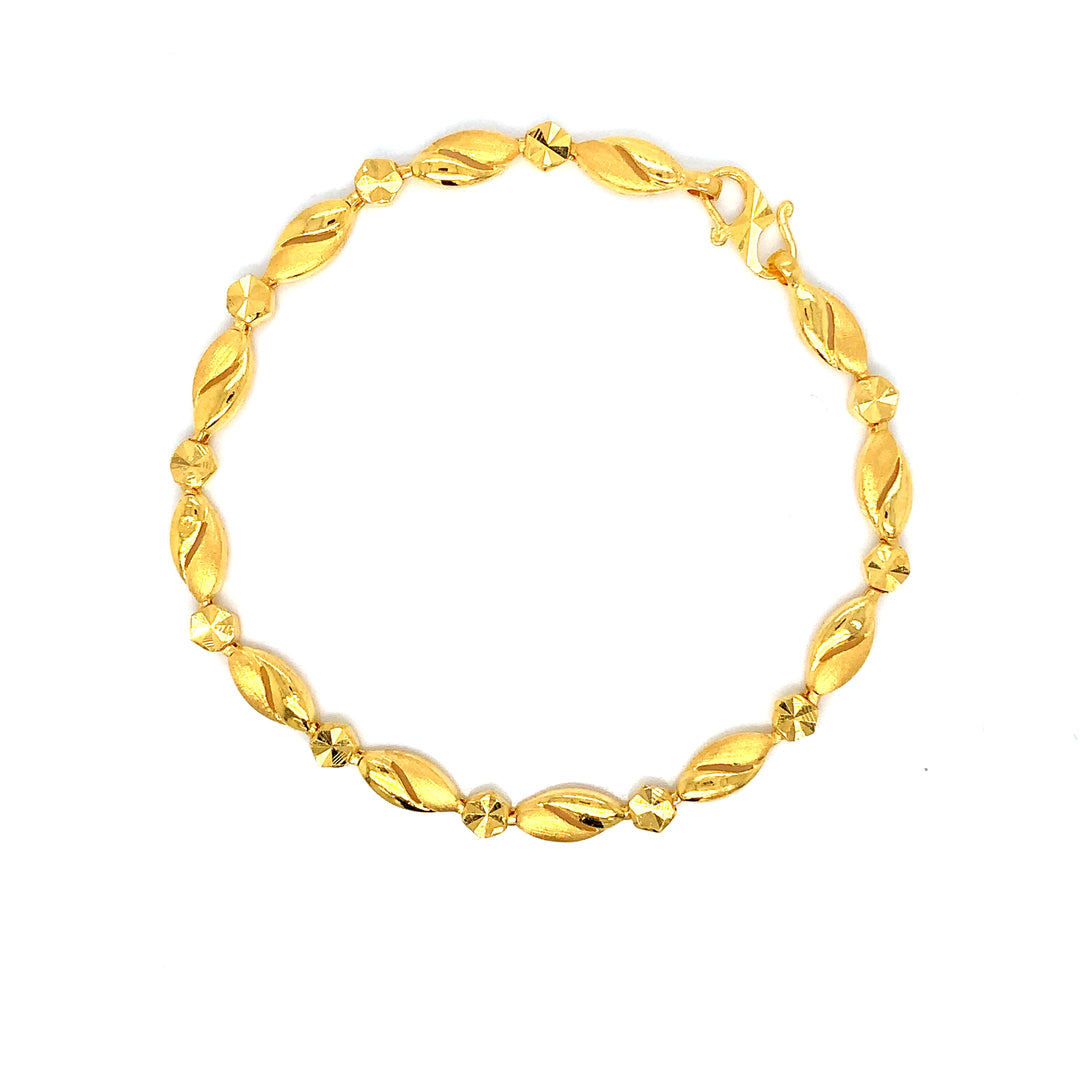 22K YG Fancy Bracelet-1pc