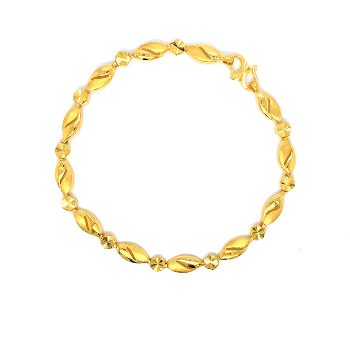 22K YG Fancy Bracelet-1pc