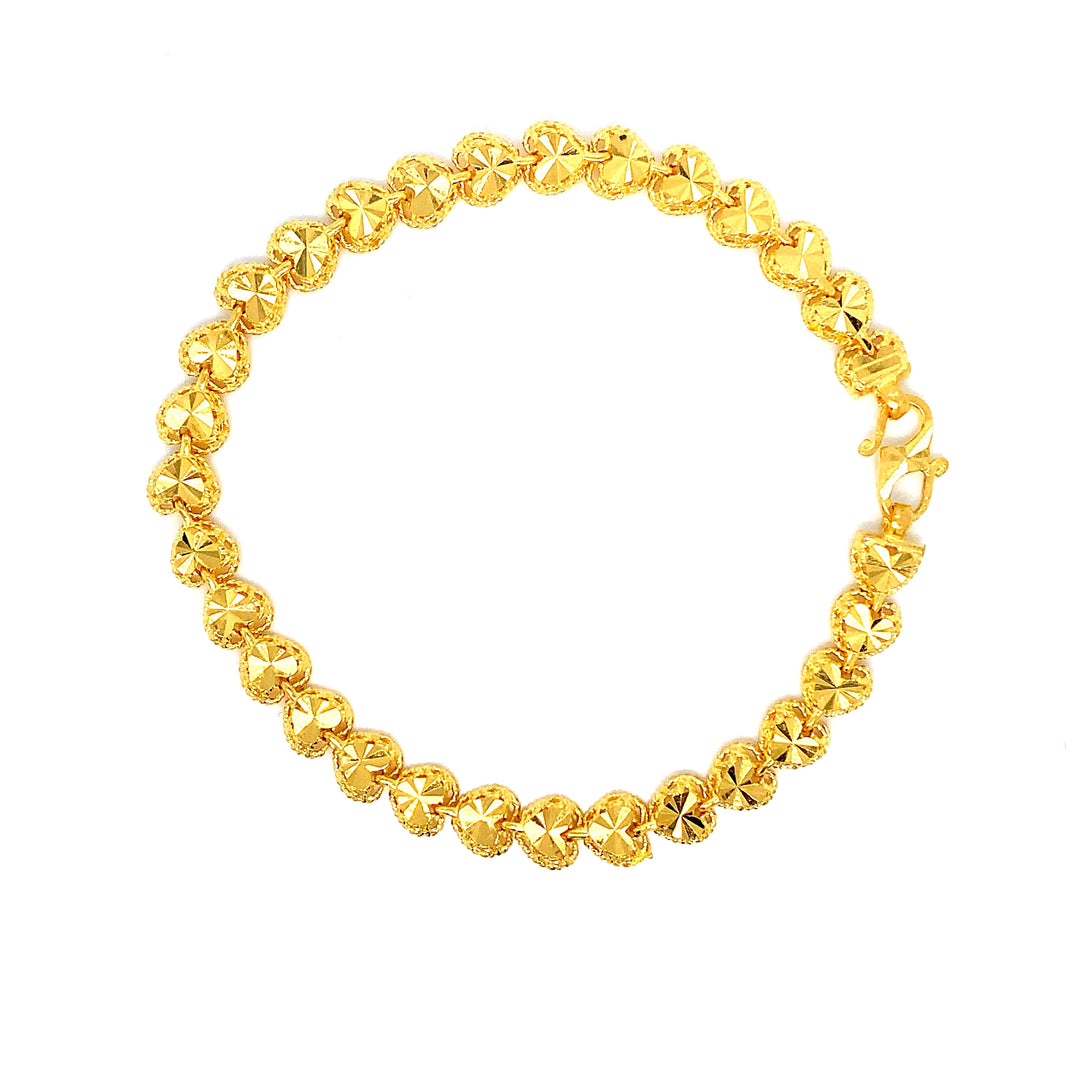 22K YG Fancy Bracelet-1pc