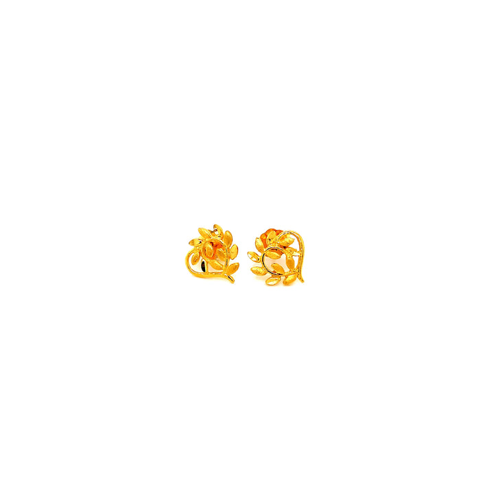 22K YG Fancy Stud Earring-1pair