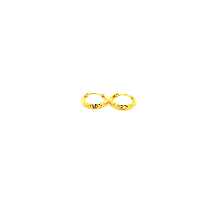 22K YG Hoop Earring-1pair