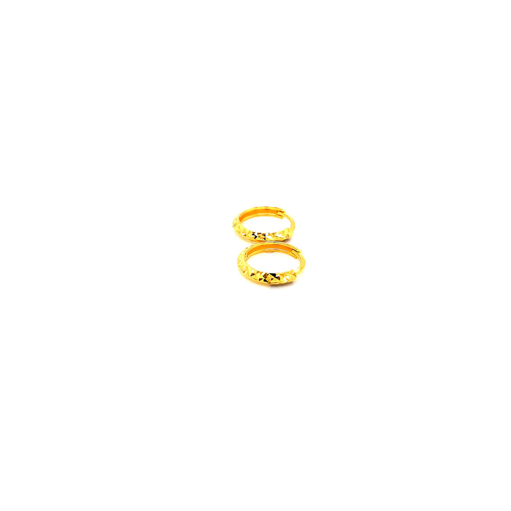 22K YG Hoop Earring-1pair