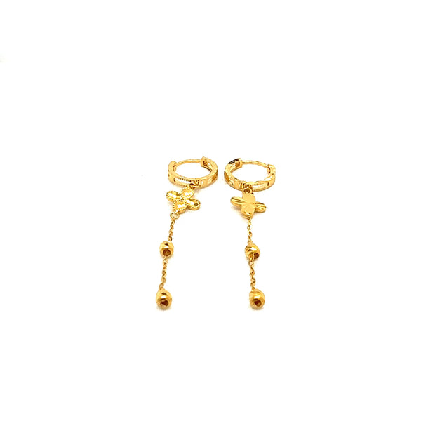 22K YG Hoop Earring-1pair