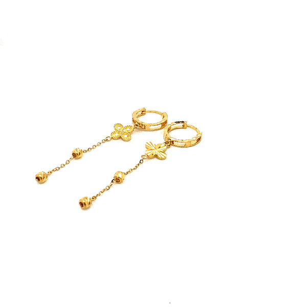 22K YG Hoop Earring-1pair