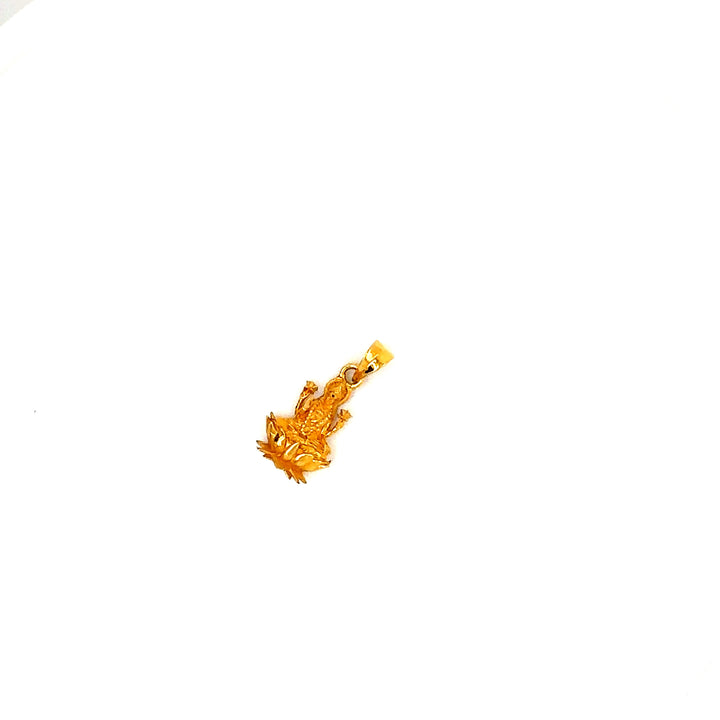 22K YG Laxmi Pendant-1pc