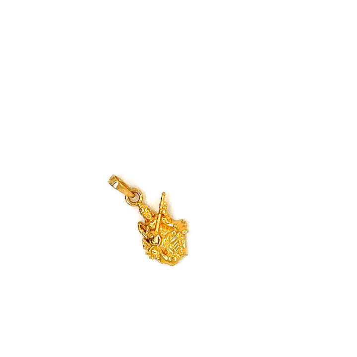22K YG Saraswoti Pendant-1pc