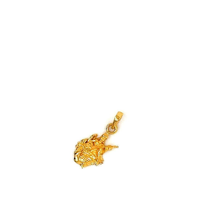 22K YG Saraswoti Pendant-1pc