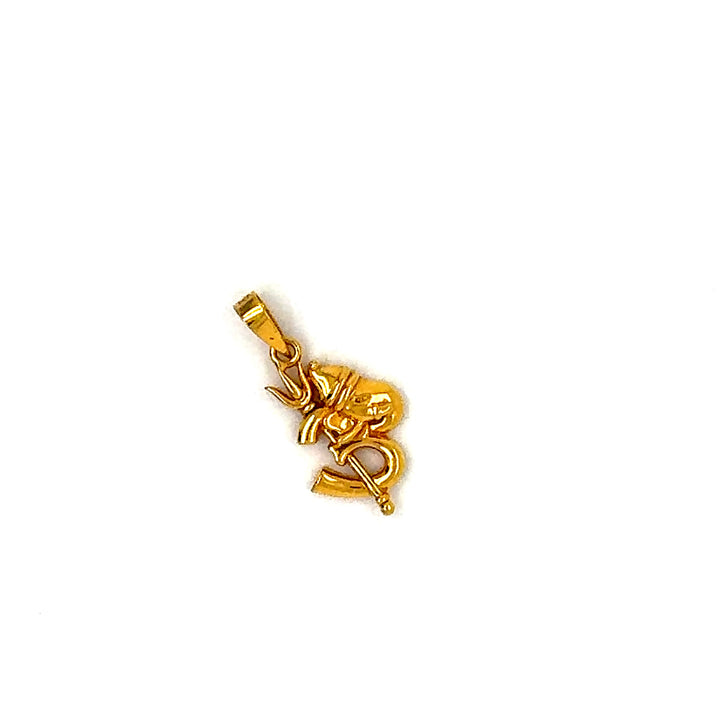 22K YG OM Pendant-1pc