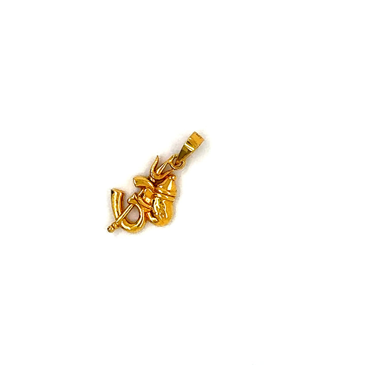 22K YG OM Pendant-1pc