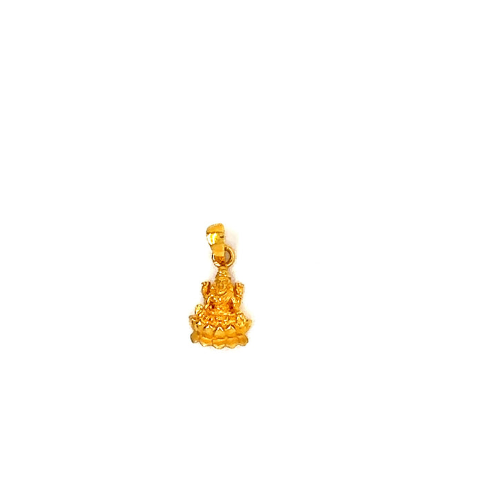 22K YG Laxmi Pendant-1pc