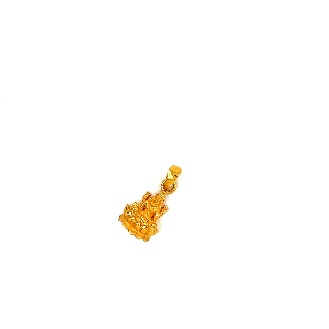 22K YG Laxmi Pendant-1pc