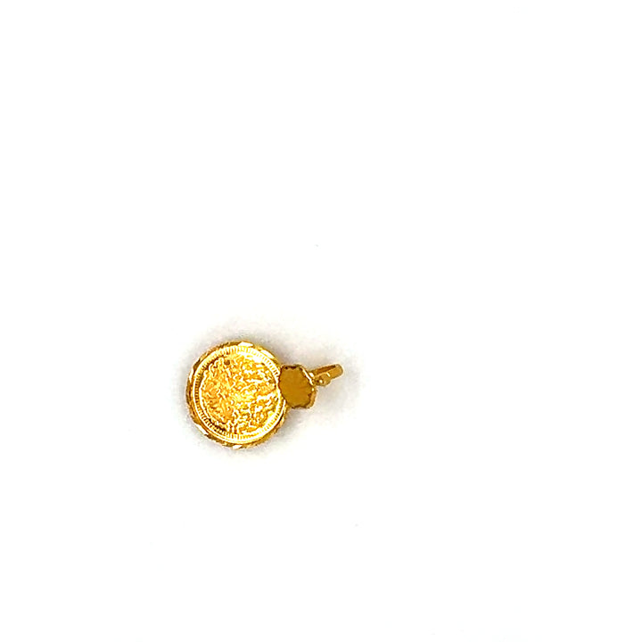22K YG Laxmi Pendant-1pc