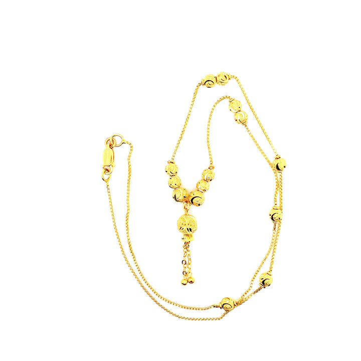 22K YG Fancy Necklace-1pc