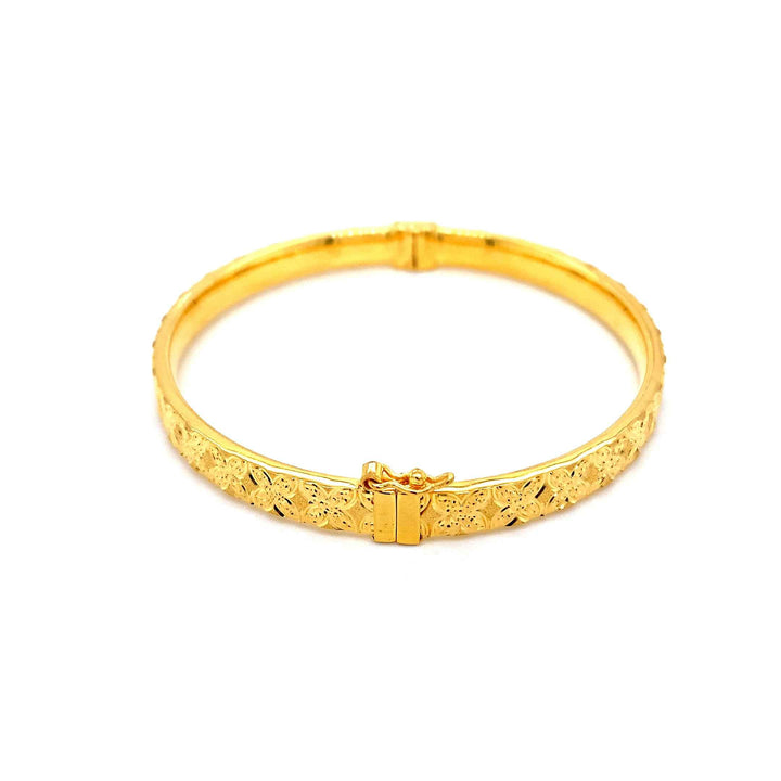 22K YG Screw Bangle-1pc
