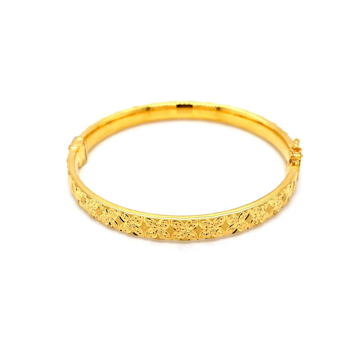22K YG Screw Bangle-1pc