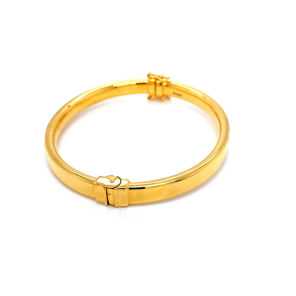 22K YG Screw Bangle-1pc