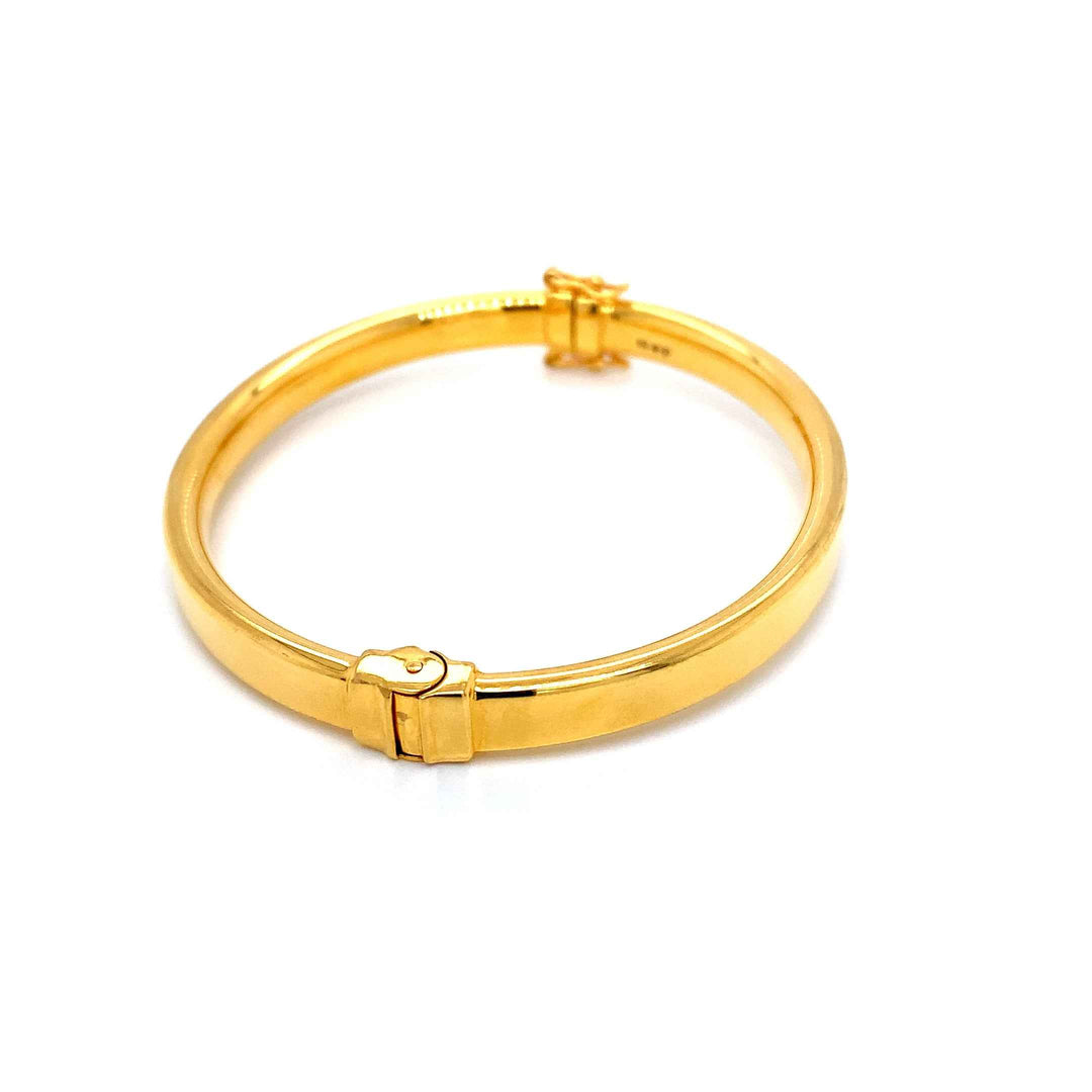 22K YG Screw Bangle-1pc