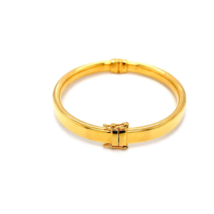 22K YG Screw Bangle-1pc