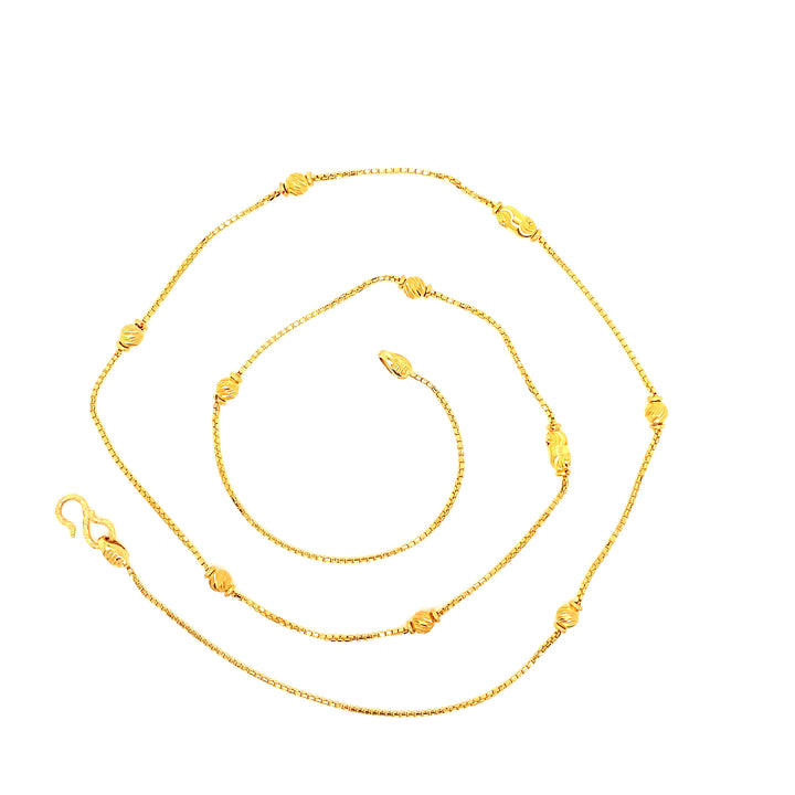 22K YG Fancy Necklace-1pc