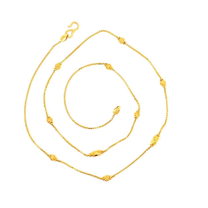 22K YG Fancy Necklace-1pc