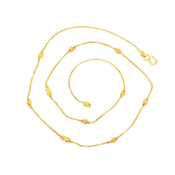 22K YG Fancy Necklace-1pc