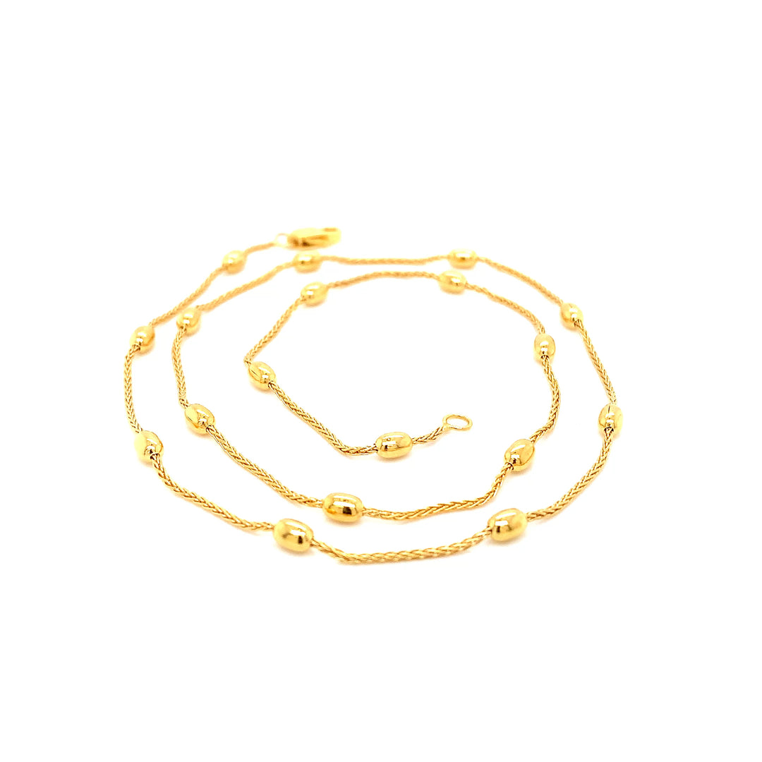 22K YG Fancy Necklace-1pc