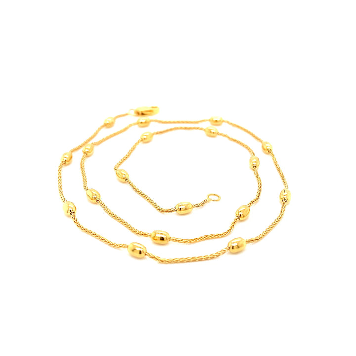 22K YG Fancy Necklace-1pc