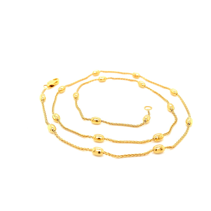 22K YG Fancy Necklace-1pc