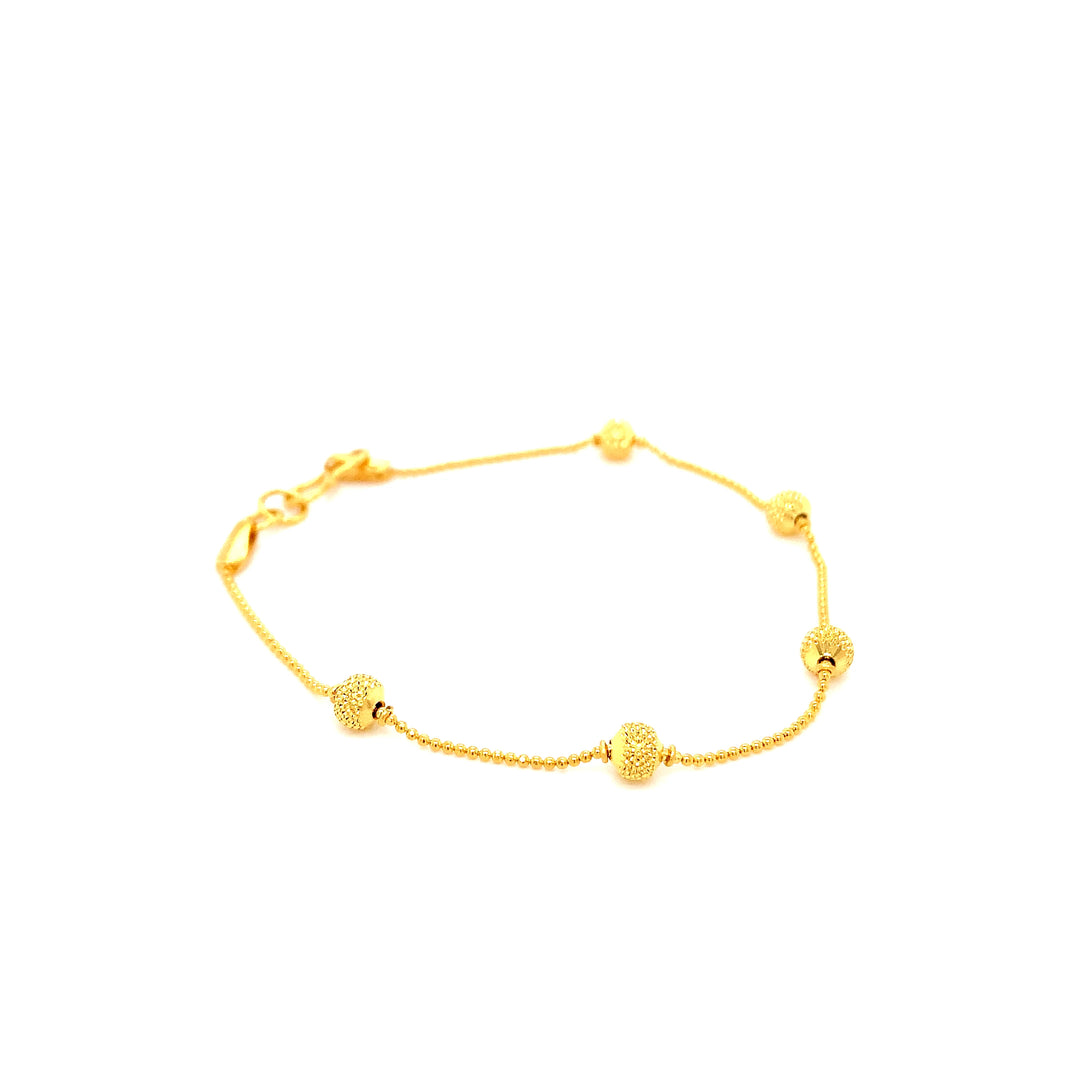 22K YG Fancy Bracelet-1pc
