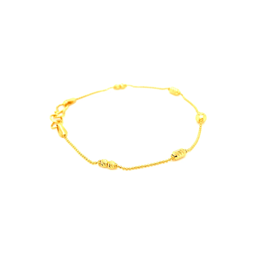 22K YG Fancy Bracelet-1pc