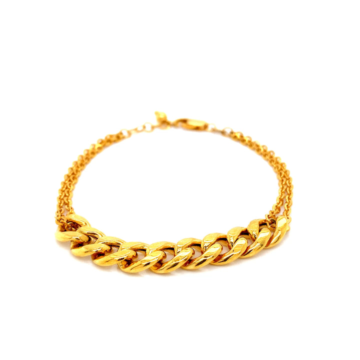 22K YG Fancy Bracelet-1pc