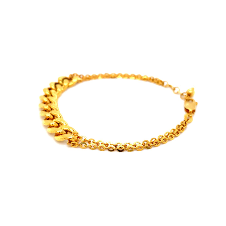 22K YG Fancy Bracelet-1pc