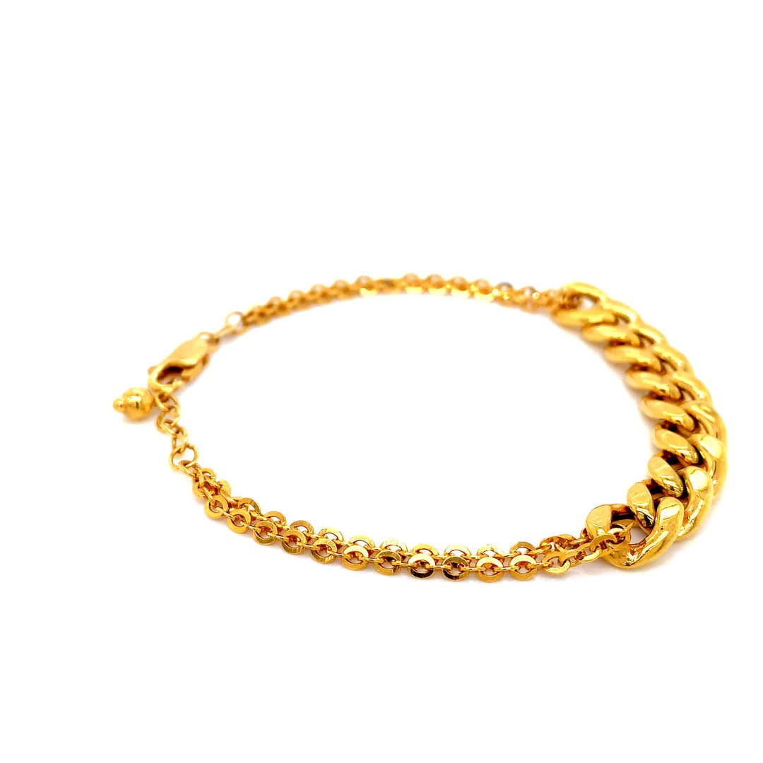 22K YG Fancy Bracelet-1pc