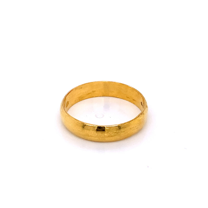 22K YG Plain Band Ring-1pc
