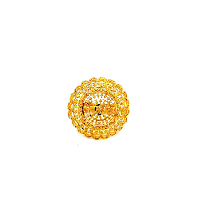 22K YG Fancy Ring-1pc