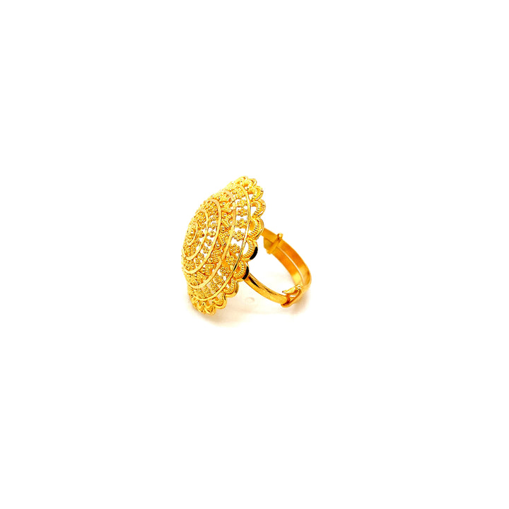 22K YG Fancy Ring-1pc