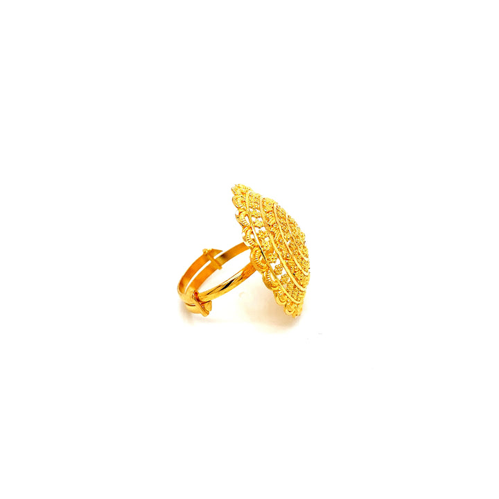 22K YG Fancy Ring-1pc