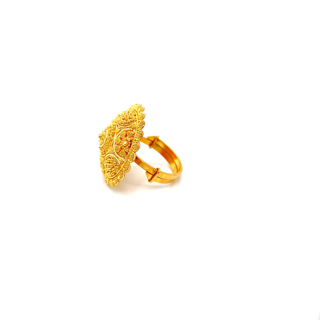22K YG Fancy Ring-1pc